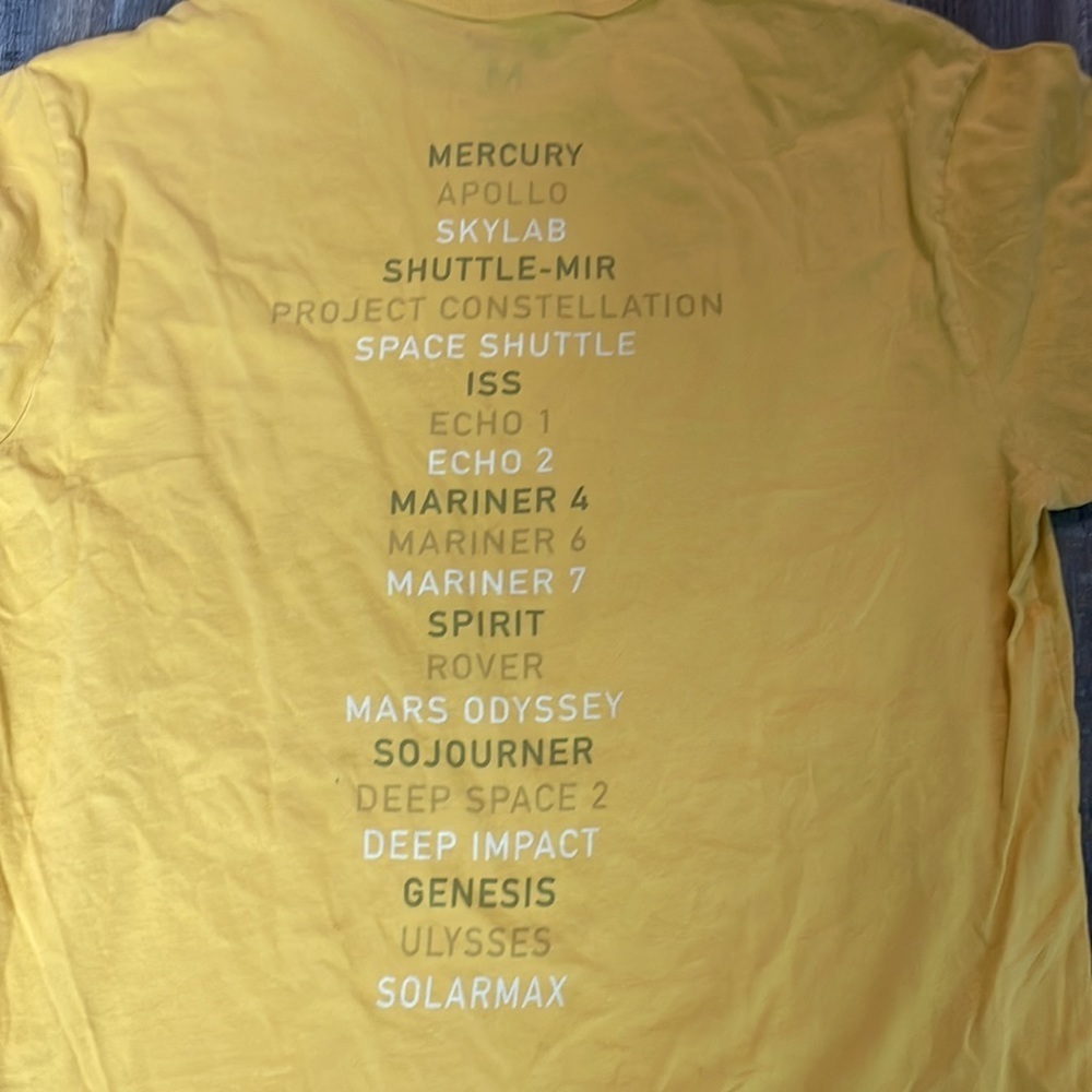 Tailgate Yellow NASA Launch Tee - Picture 3 of 5